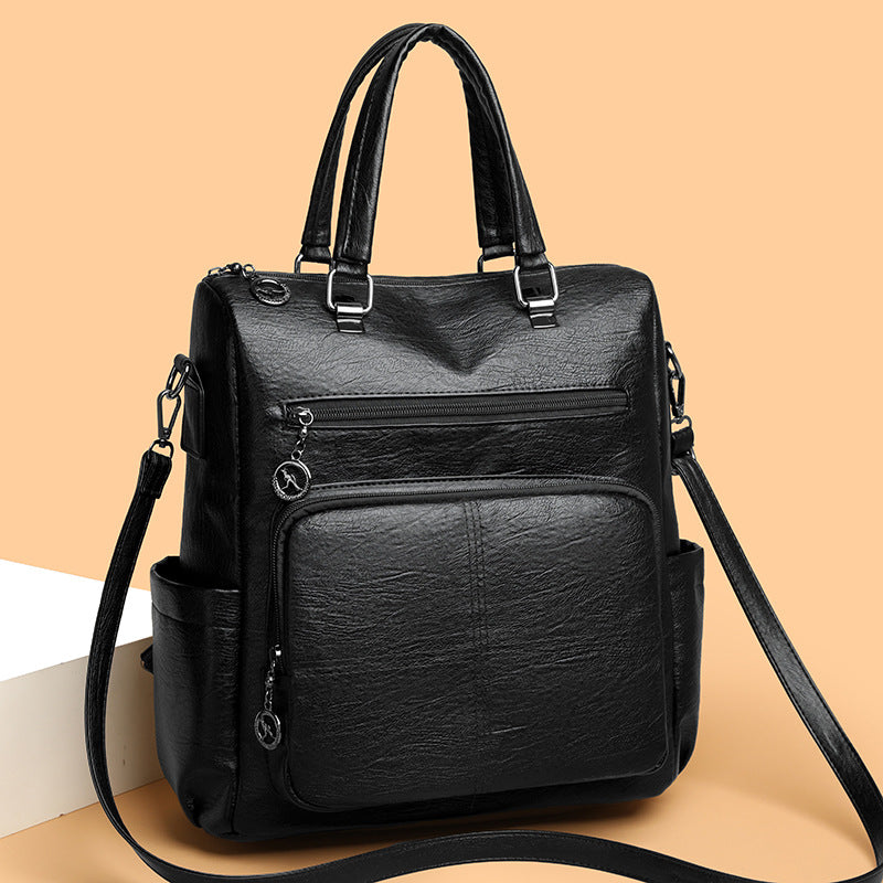 Stilvoller Multi-Funktions-Leder-Rucksack Karnz