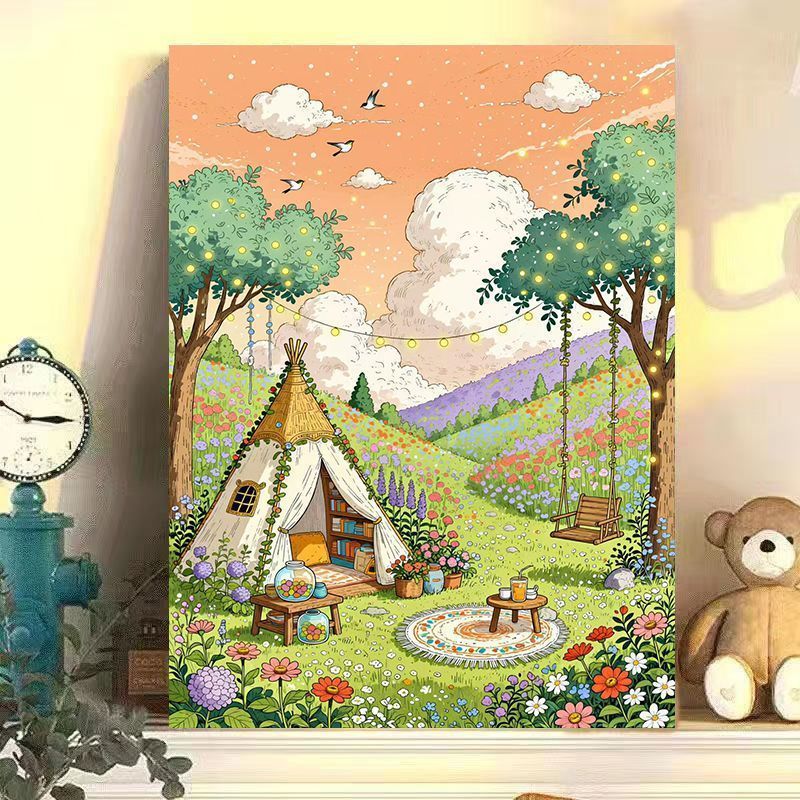 Verzauberte Wald Abenteuer Wandkunst Karnz