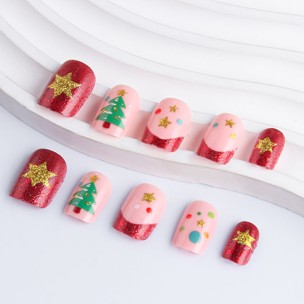 Festliche Weihnachts-Themen Gel-Nagelkunst Set Karnz