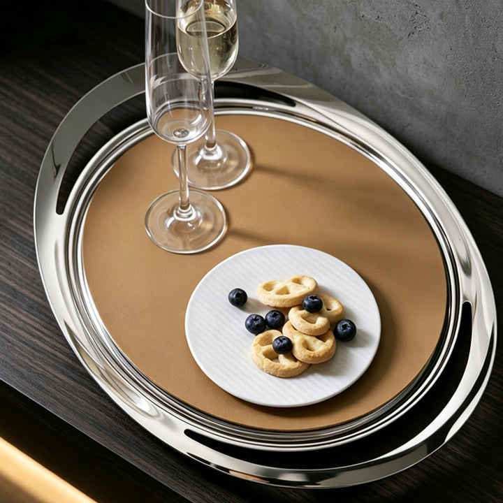 Elegante runde Servierplatte