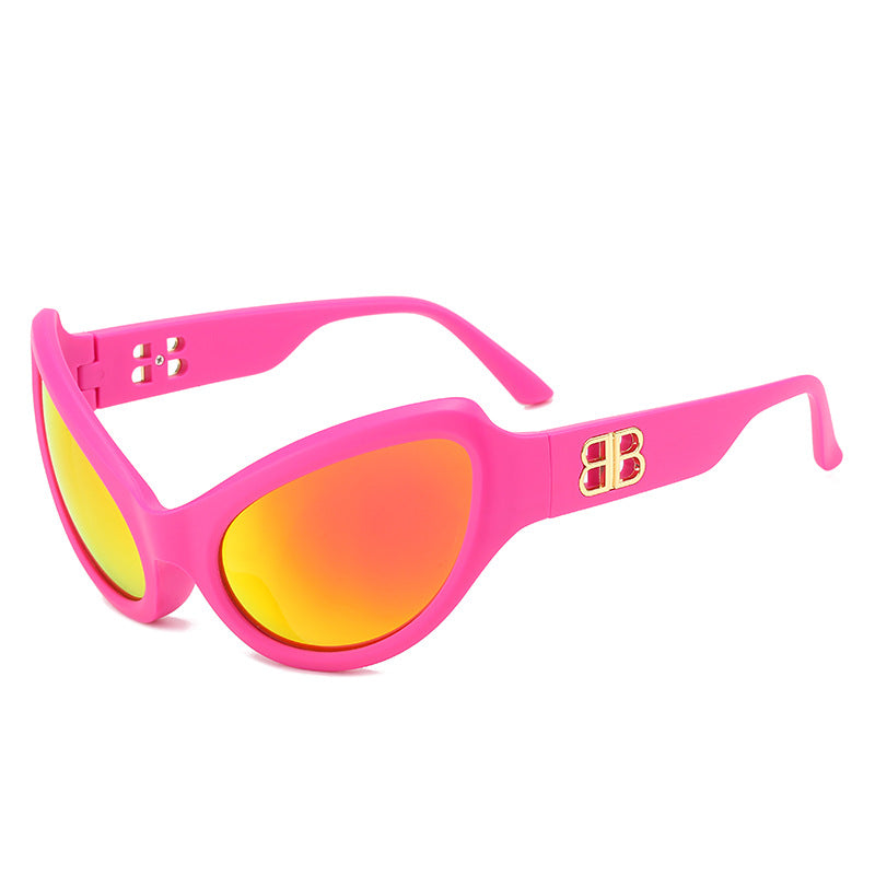 Damen elegante Cat-Eye Sonnenbrille mit hochwertigen UV-Schutzgläsern Karnz