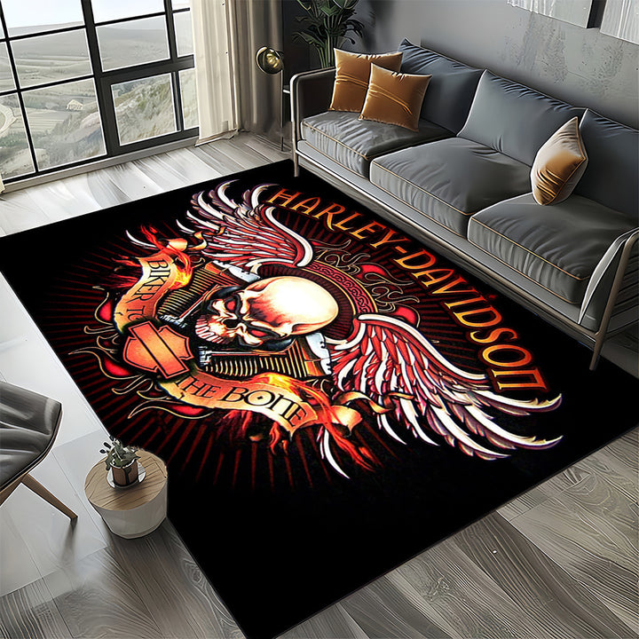 Harley Davidson Logo Bereich Teppich