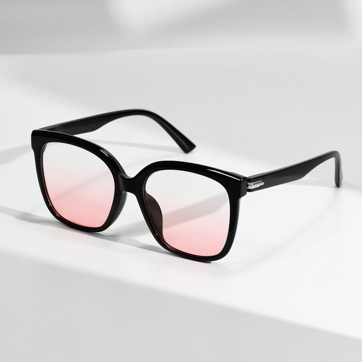 Damen stilvolle quadratische Sonnenbrille mit sanften Gläsern Karnz