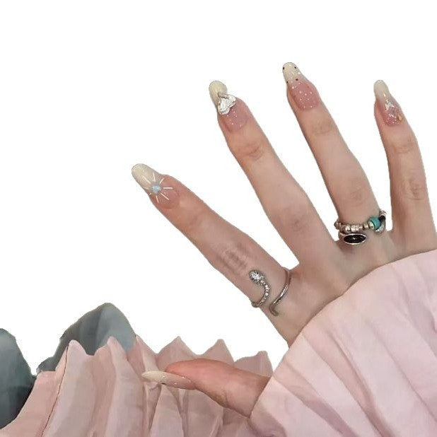 Dekorative Französische Spitze Nagelkunst Verlängerungen Karnz