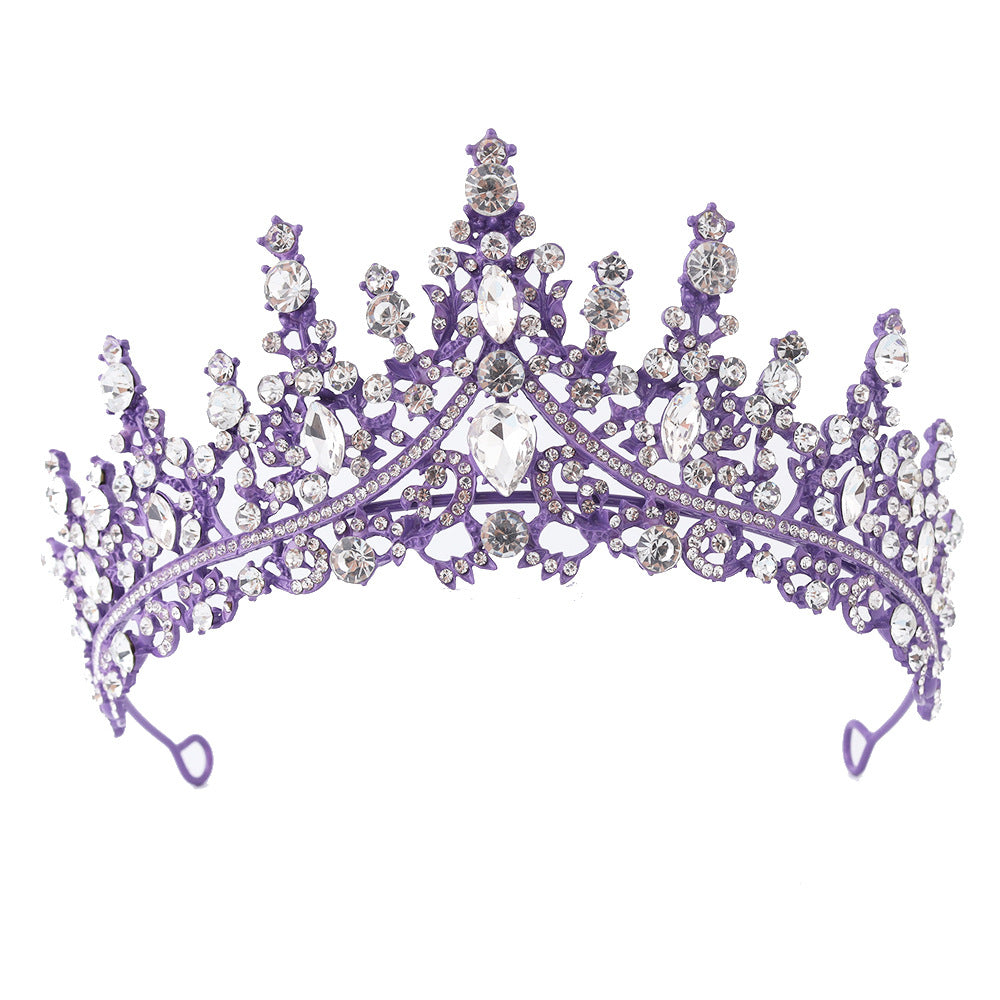 Damen Strass Tiara mit funkelnden Edelsteinen Karnz