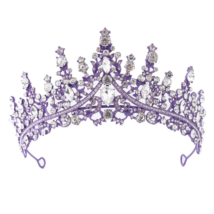 Damen Strass Tiara mit funkelnden Edelsteinen Karnz