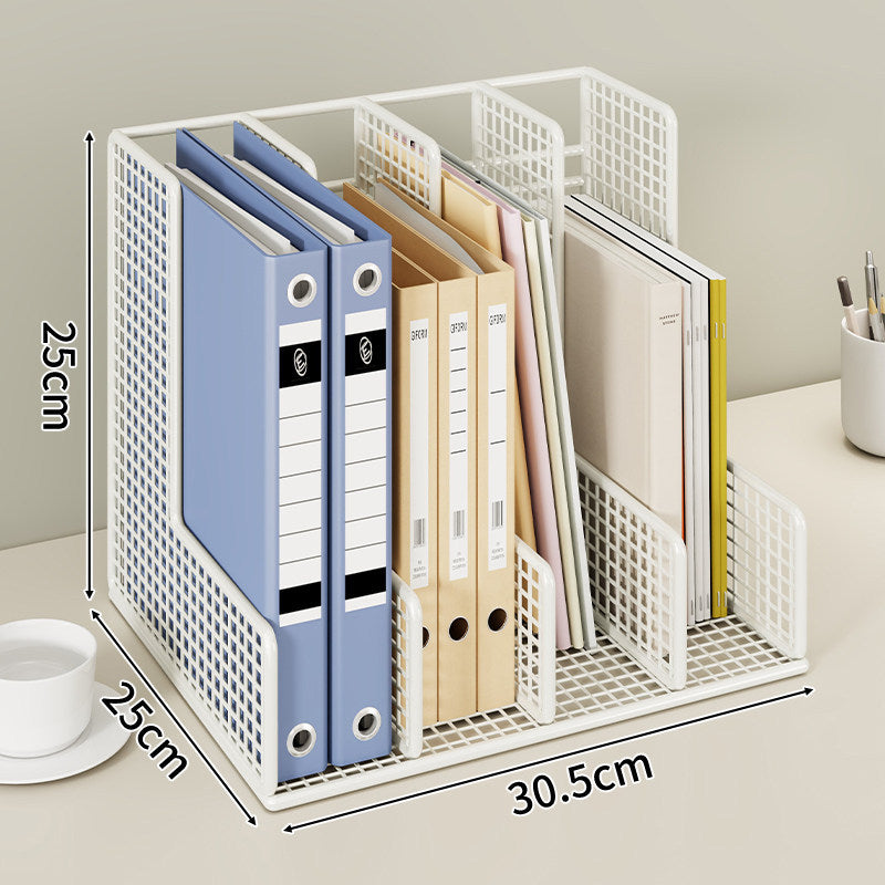 Modular Mesh-Schreibtisch-Datei- und Ordner-Organizer mit verstellbaren Trennwänden