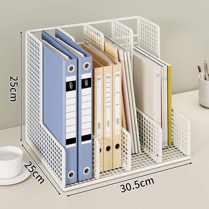 Modular Mesh-Schreibtisch-Datei- und Ordner-Organizer mit verstellbaren Trennwänden