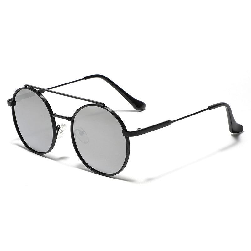 Damen runde Sonnenbrille mit modischem Metallrahmen Karnz