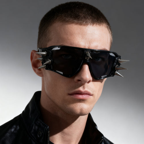 Damen edgy Sportsonnenbrille mit spitzen Akzenten Karnz