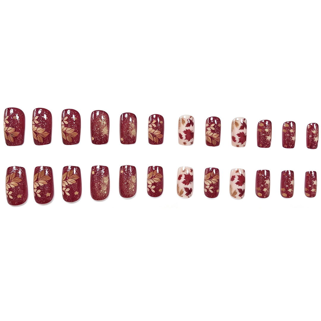 Herbstblätter Nagelkunst Karnz