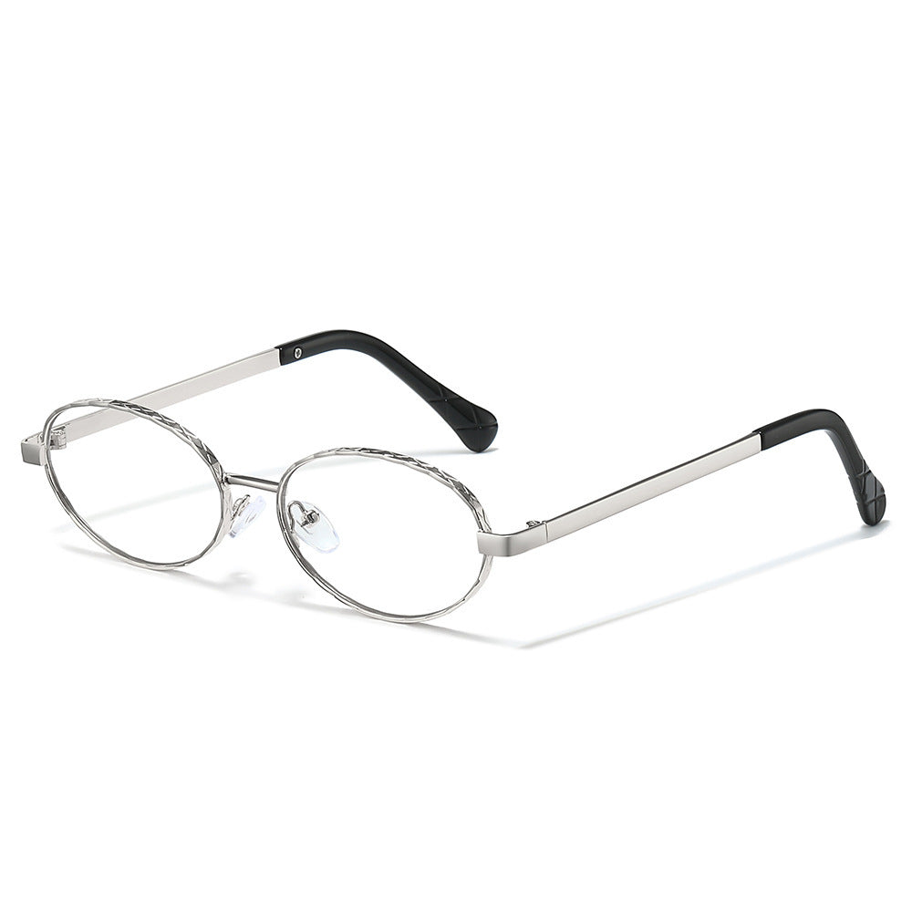 Sleek Oval Frame Sonnenbrille Karnz