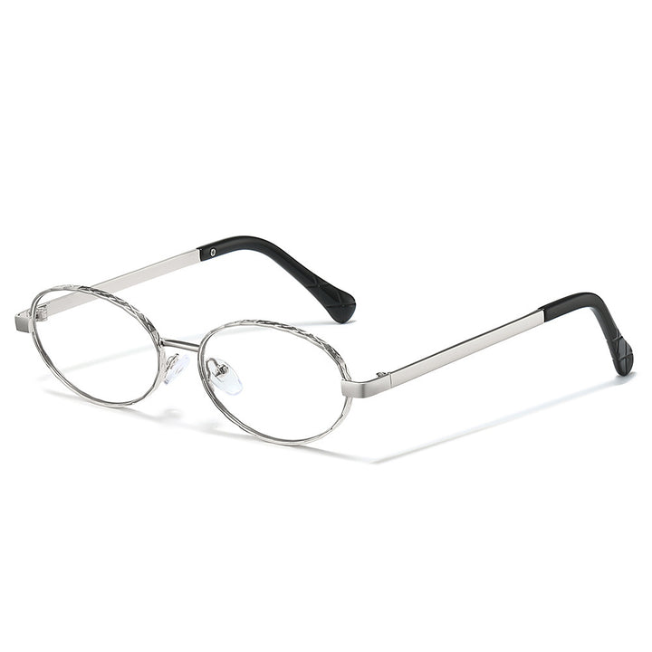 Sleek Oval Frame Sonnenbrille Karnz