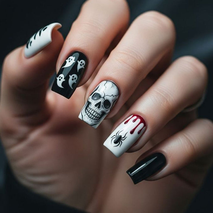 Halloween-Themen Spooky Nagelkunst Set Karnz
