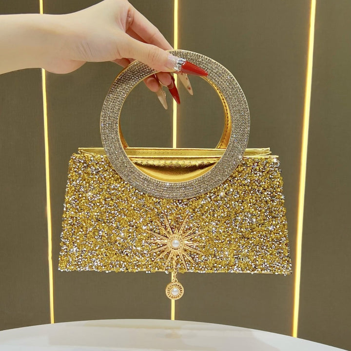 Funkelnde Statement Abendhandtasche