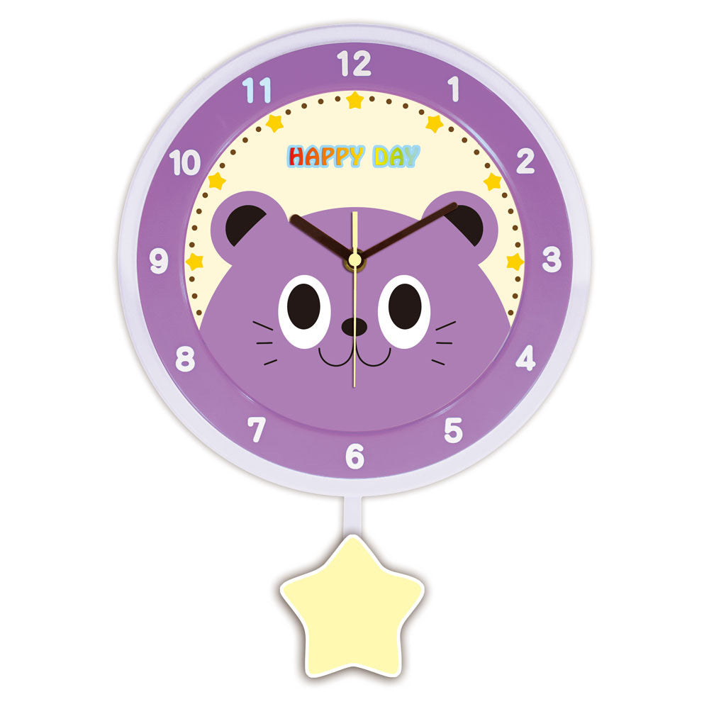 Wanduhr mit buntem Tierdesign Karnz