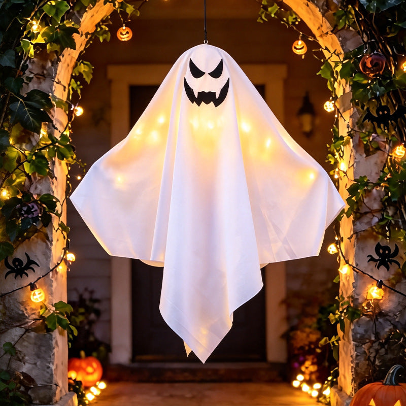 Dekorative Halloween Geistfigur mit LED-Beleuchtung