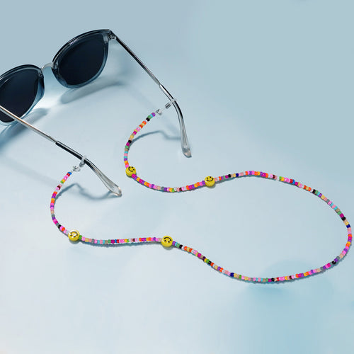 Farbige Perlenbrille Kette Karnz