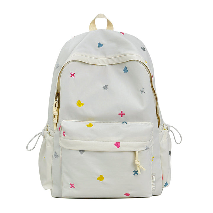 Verspielter Herz-Muster Rucksack Karnz