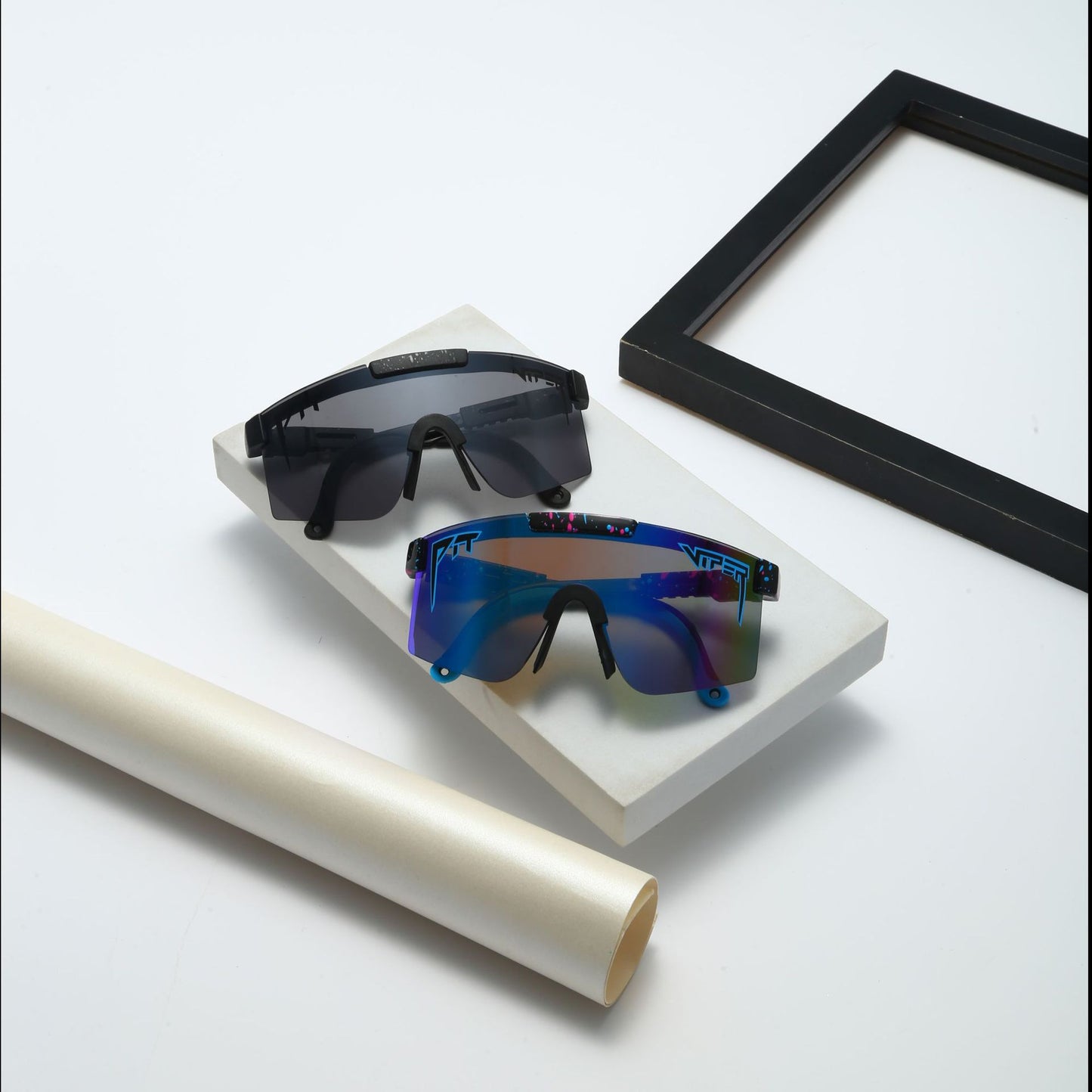 Damen Sportliche Rennbrille mit hochgradigem UV-Schutz und komfortablem, belüftetem Rahmen Karnz
