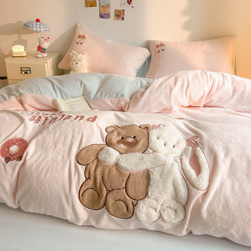 Gemütliche Plüschdecke