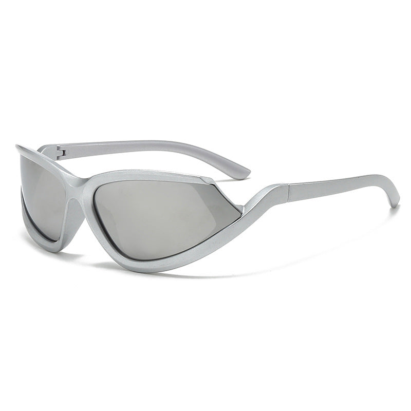 Damen futuristische Sonnenbrille mit aerodynamischem Design Karnz