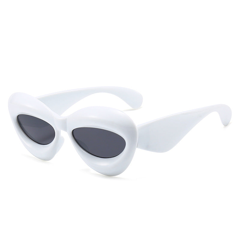 Damen modische Sonnenbrille im herzförmigen Design Karnz