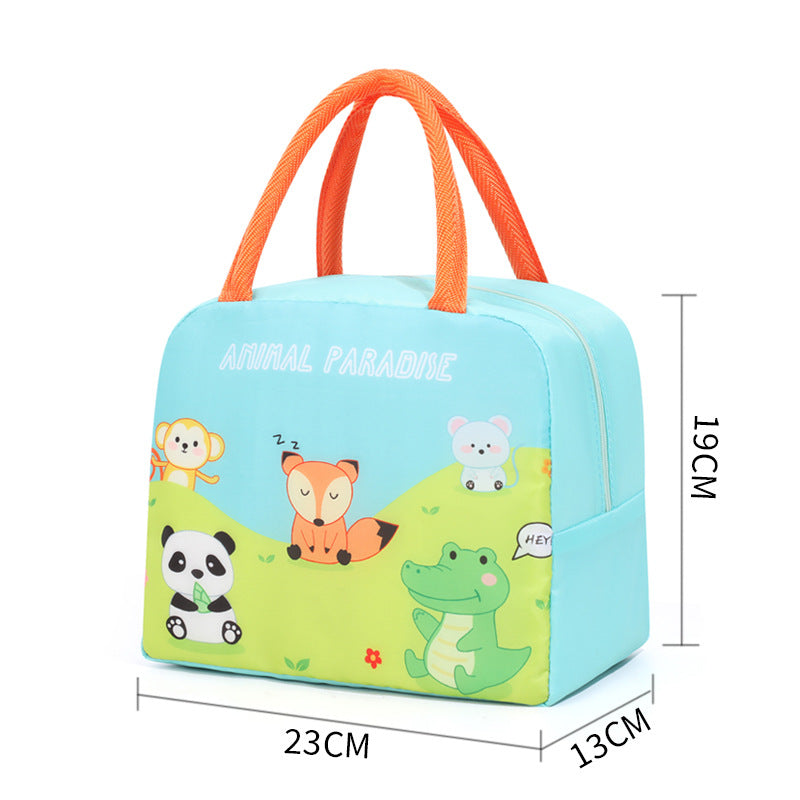 Isolierte Cartoon-Charakter Lunch Tasche Karnz
