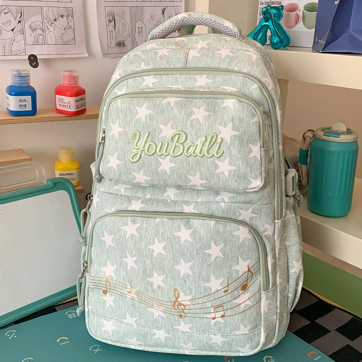 Sternenmuster-Canvas-Rucksack Karnz