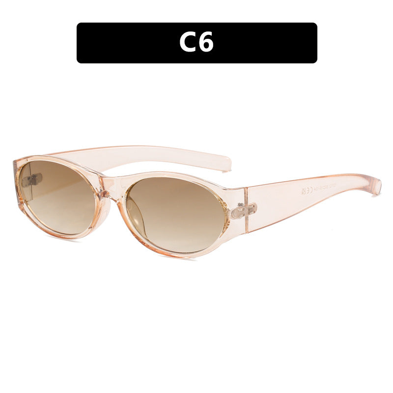 Damen modische Sonnenbrille mit elegantem, ovalem Design und UV-Schutz Karnz