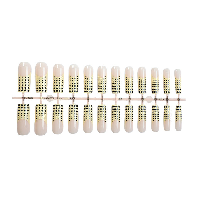 Chic Dekorativer Press-On Nagelset Karnz