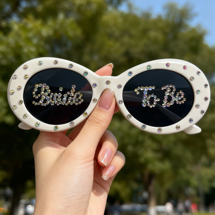 Rhinestone-besetzte Brautsonnenbrille Karnz