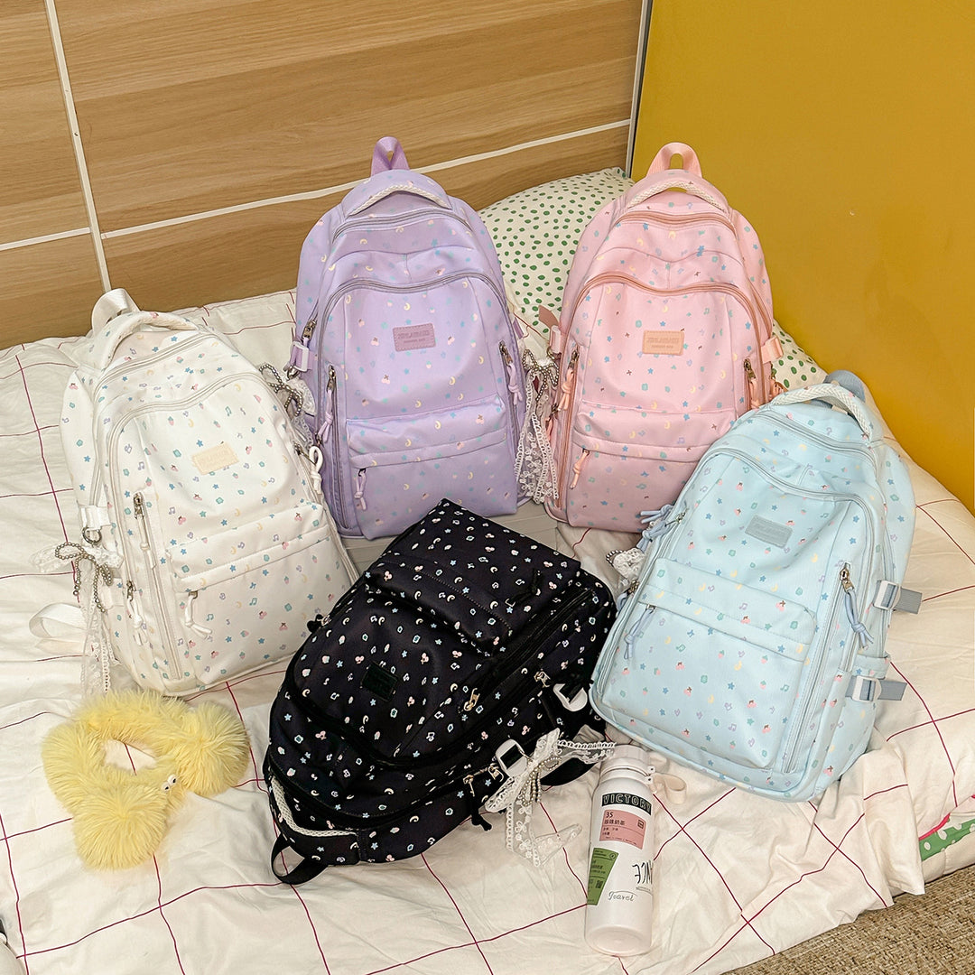 Stylischer Multi-Taschen-Rucksack mit dekorativen Akzenten Karnz