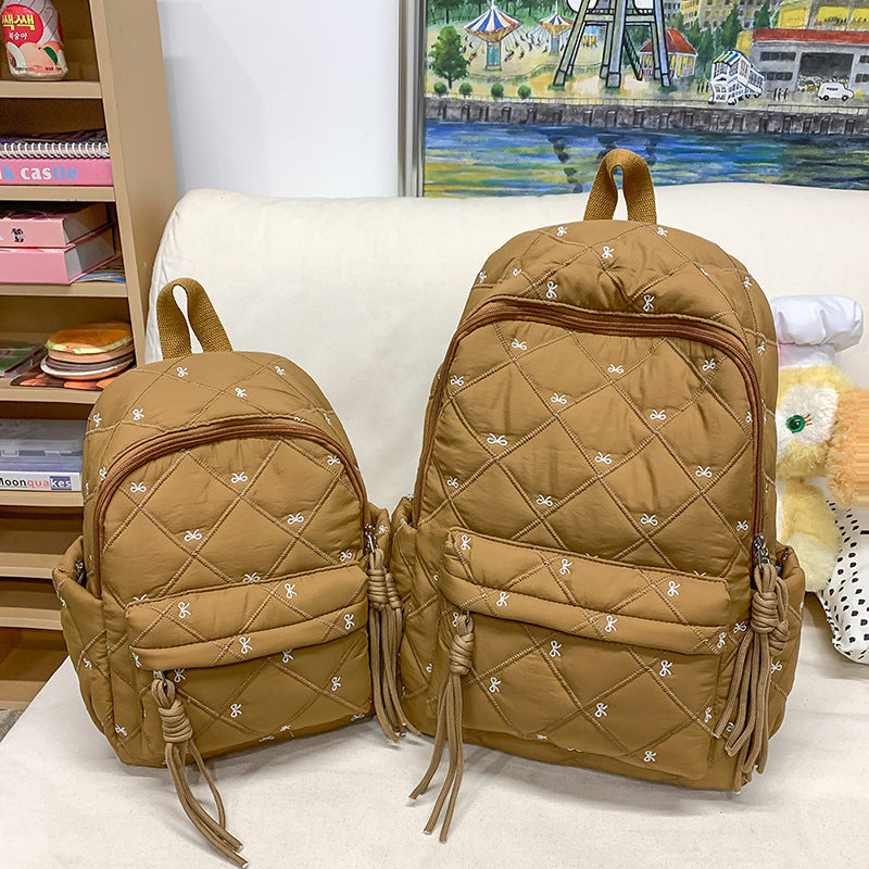Gesteppt stilvolles Alltags-Rucksack Karnz