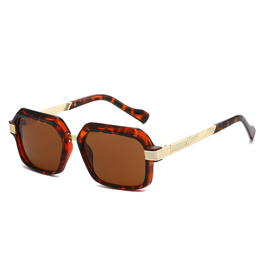 High-Style Geometrische Quadratische Rahmen Sonnenbrille Karnz