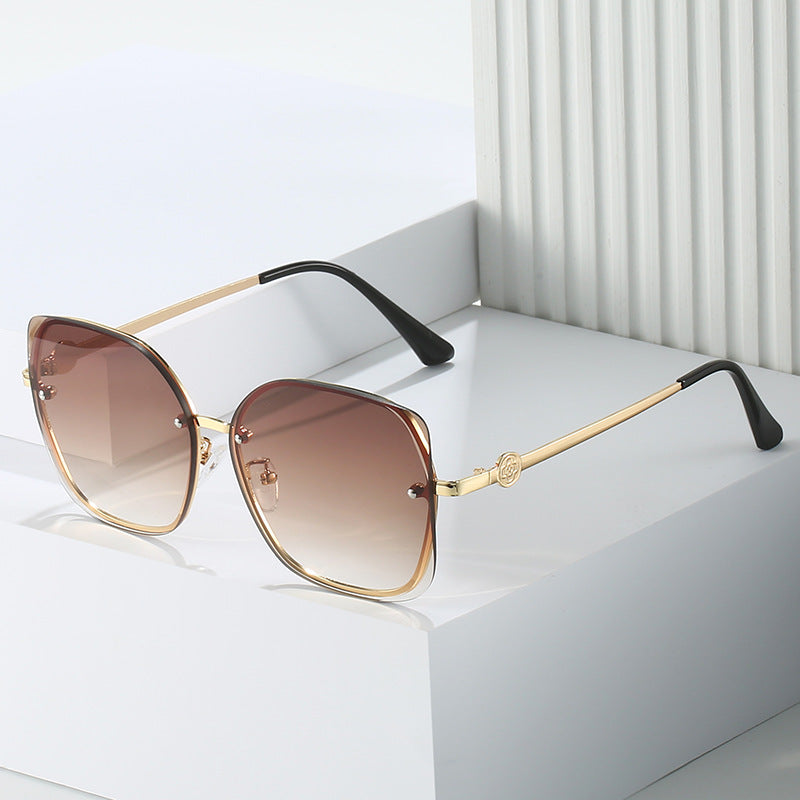 Bold Übergroße Geometrische Sonnenbrille Karnz