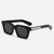 Damen quadratische Sonnenbrille mit klarem Farbverlauf und UV-Schutz Karnz