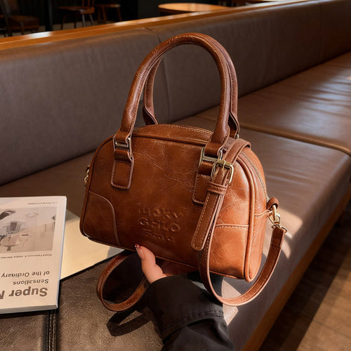 Luxuriöse Strukturierte Handtasche aus Fauxleder Karnz
