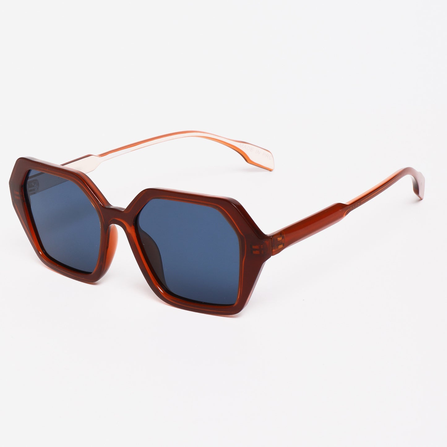 Damen modische Sonnenbrille im modernen Achteck-Design Karnz