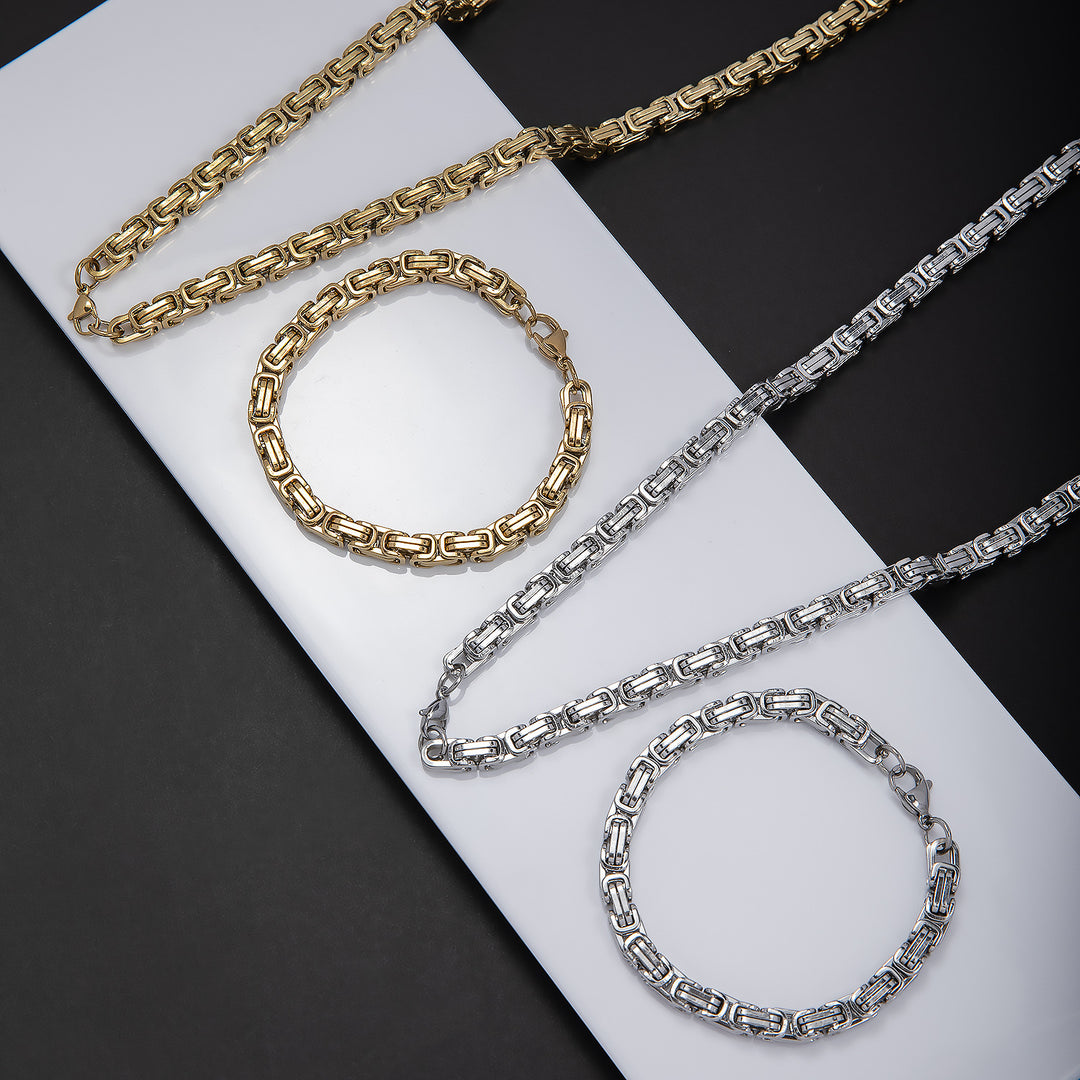 Chunky Link Chain Schmuckset Karnz
