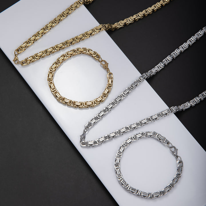 Chunky Link Chain Schmuckset Karnz