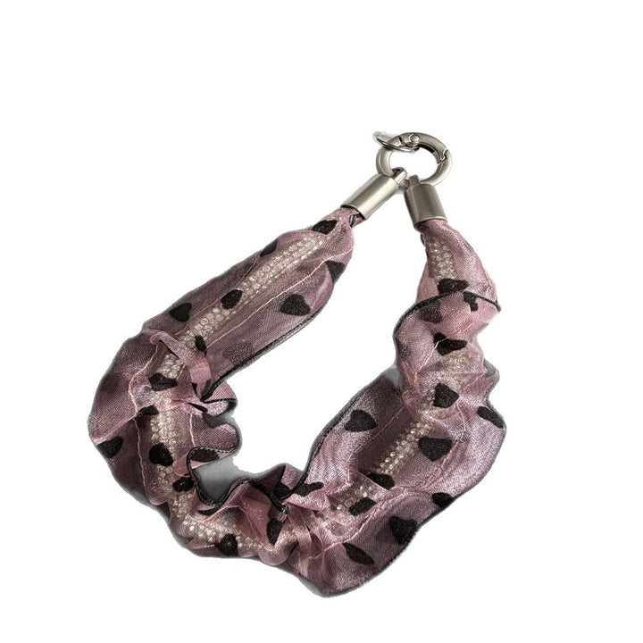 Herz-muster Haar Scrunchie Karnz