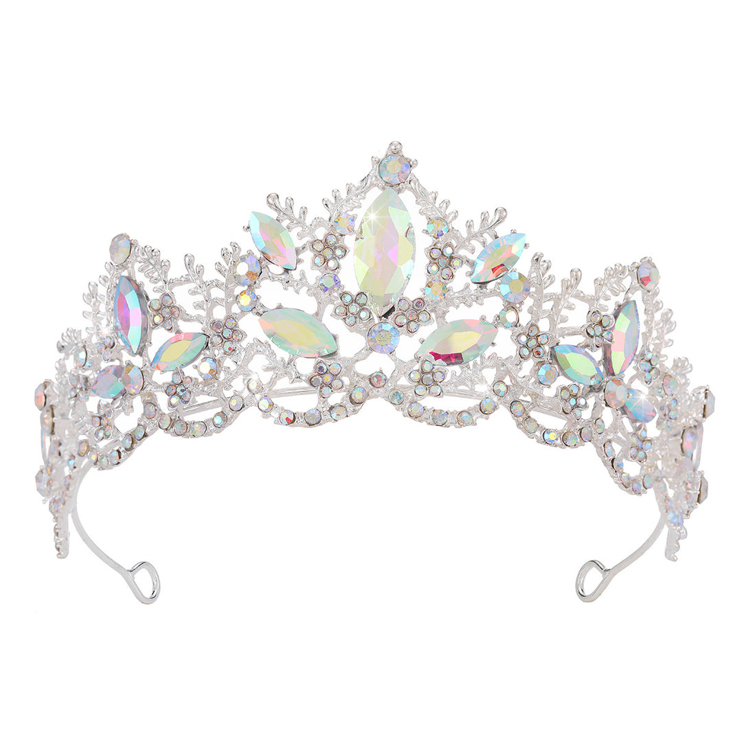 Damen Glamouröse Tiara mit funkelnden Kristallverzierungen Karnz
