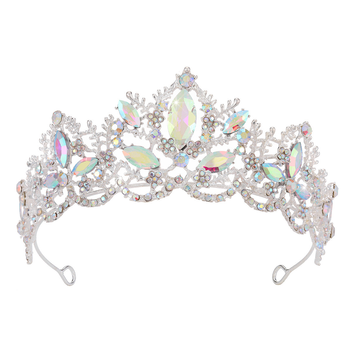 Damen Glamouröse Tiara mit funkelnden Kristallverzierungen Karnz