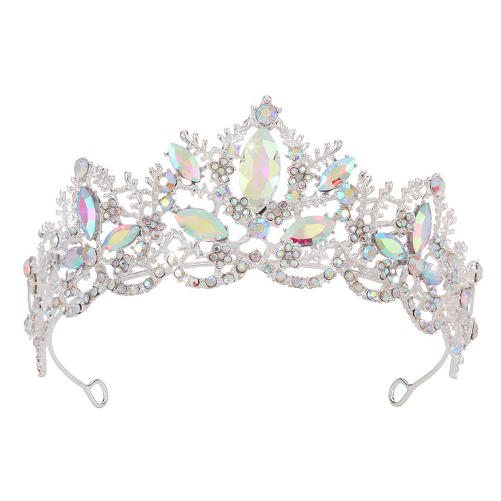 Damen Glamouröse Tiara mit funkelnden Kristallverzierungen Karnz