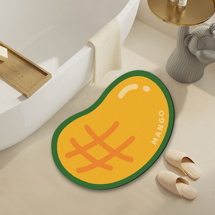 Mango-förmige dekorative Fußmatte