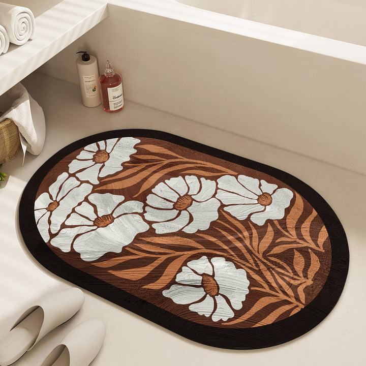 Floraler Druck Teppich Karnz