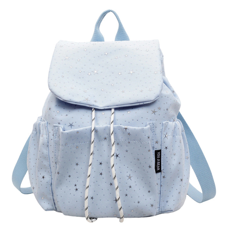 Sternen-mustered lässiger Kordelzug-Rucksack Karnz