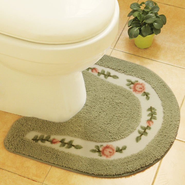 Dekorativer Floral Toiletten Teppich