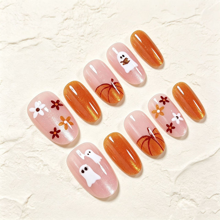 Halloween-inspirierte dekorative Klebe-Nagelkunst Set Karnz